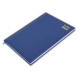 FIS A4 Diary 2024 Arabic/English (Saturday & Sunday Combined) Blue - FSDI48AE24BL