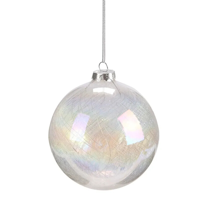 

Generic Christmas Atmosphera Polar Breath Transparent Glass Bauble (10 cm)