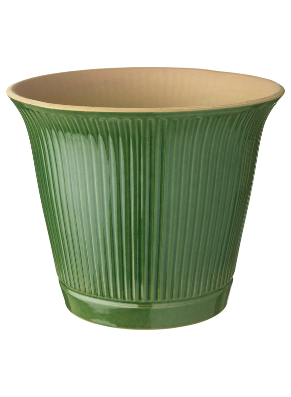 Plant pot, in/outdoor green, 19 cm