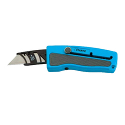 Starex Quick Change Slider Knife w/Light Zinc Body+Blue TPR Handle B/Card