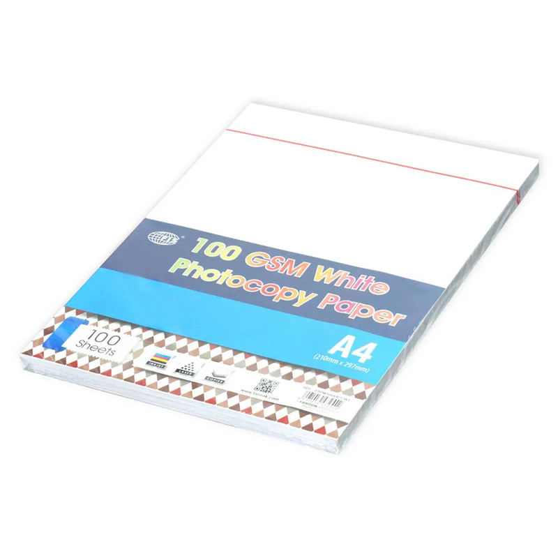 FIS White A4 Photocopy Paper, 100 Sheets, 100 gsm - FSPW100A4CCW1