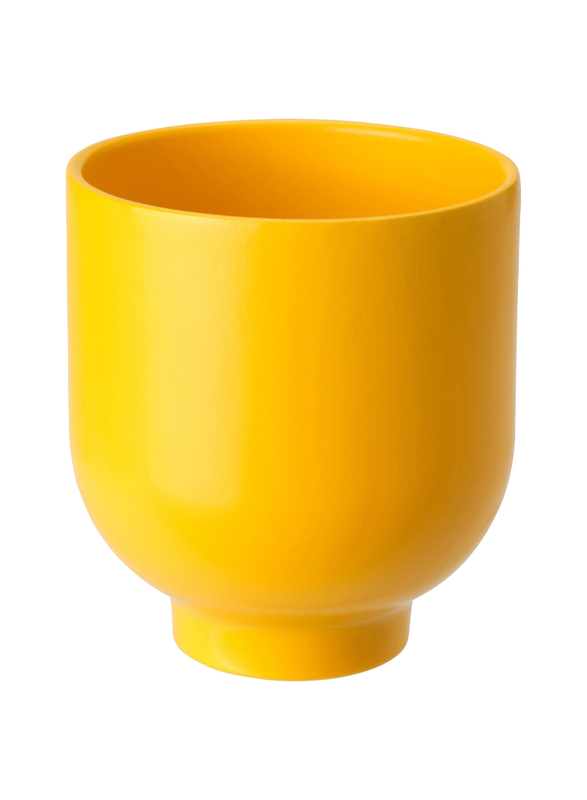 Plant pot, bright yellow, 9 cm