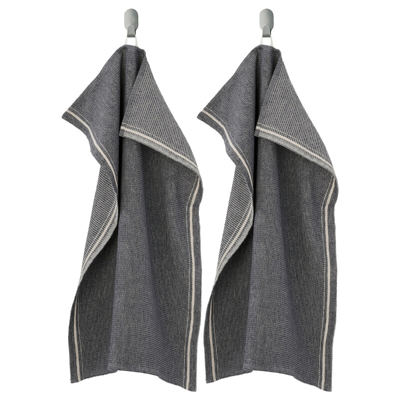 

Generic Tea Towel Linen/Cotton Blend Combines The Shine And Firmness Grey 50X70cm