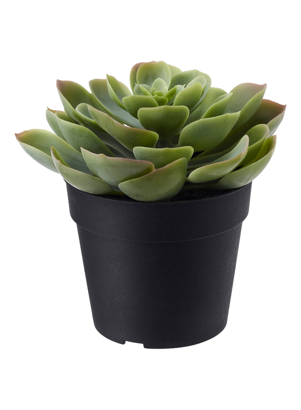 Artificial potted plant, in/outdoor Succulent, 9 cm