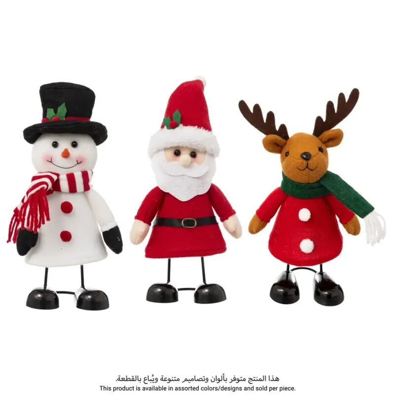 

Generic Christmas Atmosphera Santa Snowman Deer Decorative Plush (Assorted designs, 22.5 cm)