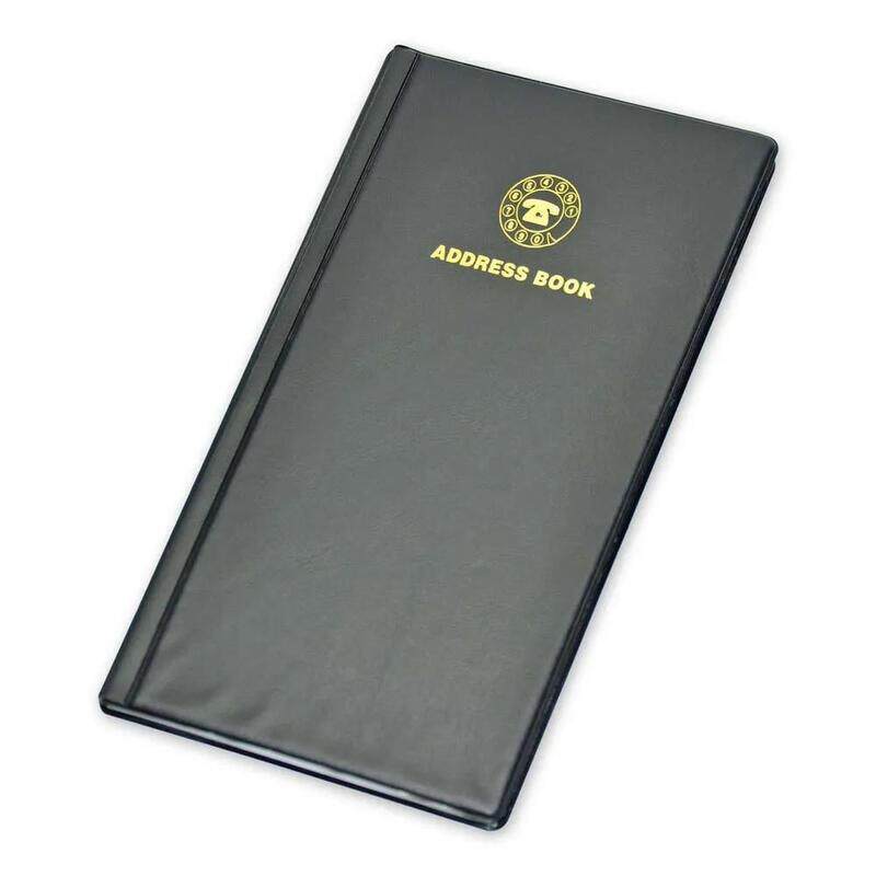 FIS Address Book English with PVC Cover, 115 x 217 mm Size, 52 Sheets - FSAD115217PE