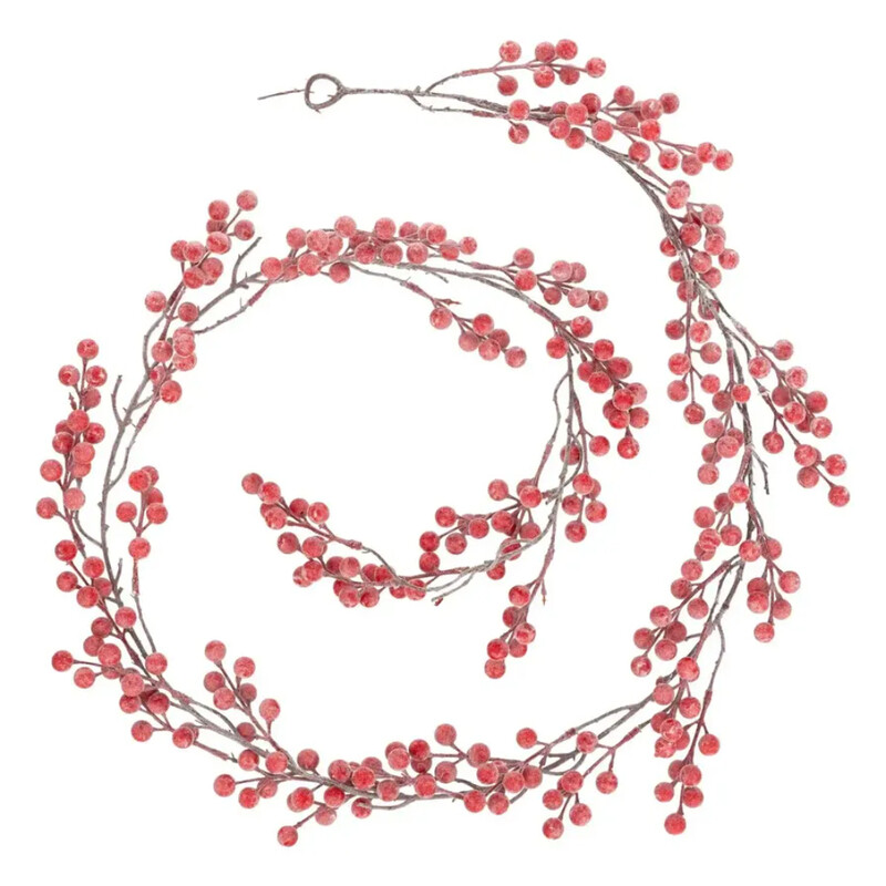 

Generic Christmas Atmosphera Red Berries Garland (8 x 3.5 x 190 cm)