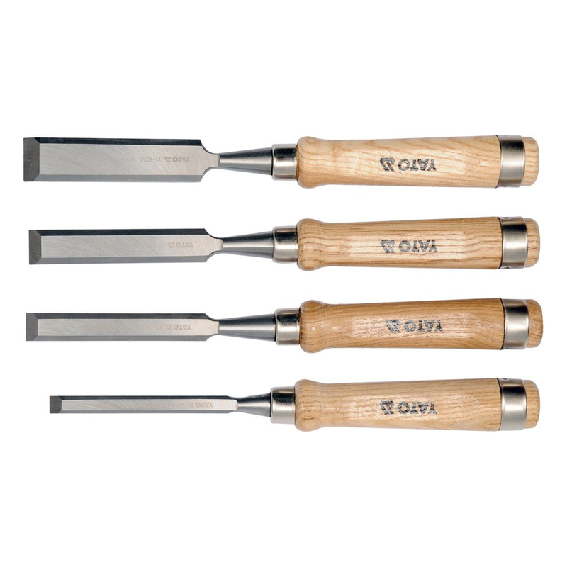 

YATO Wood Chisel 4pcs/set (10-16-20-25mm) Wooden Handle D/Blister YT-6260