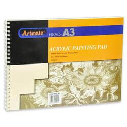 Artmate Acrylic Painting Pads A3 Size, 12 Sheets - JISKHSAC-A3