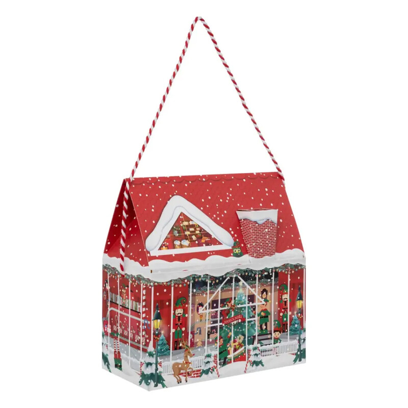 

Generic Christmas Atmosphera House Festive Gift Bag (25 x 12 x 25 cm)