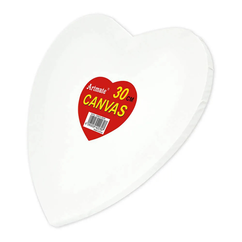 Artmate Stretched Canvases Heart, 30cm Size - JIGNCH-30CM