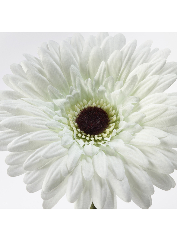 Artificial flower, Gerbera/white, 50 cm