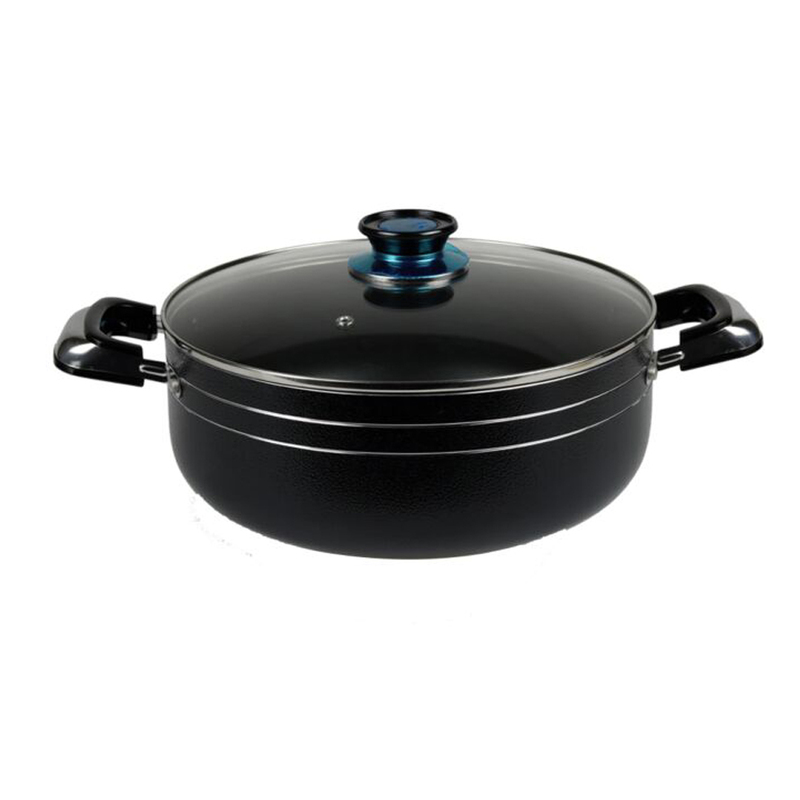 Kawashi'S Super Quality Non-Stick Dutch Oven With Glass-Lid 36Cm