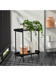 Plant stand, in/outdoor black, 56 cm