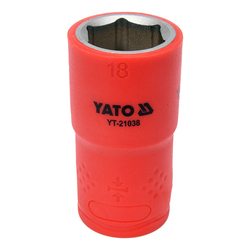 YATO Insulated Socket 1/2" 18mm VDE-1000V YT-21038