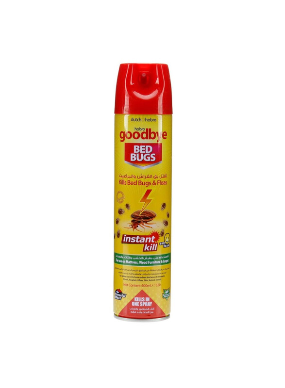 

Goodbye Bed Bugs & Fleas Killer Spray Fast Acting, Long Lasting Protection for Home & Pets (400ml)