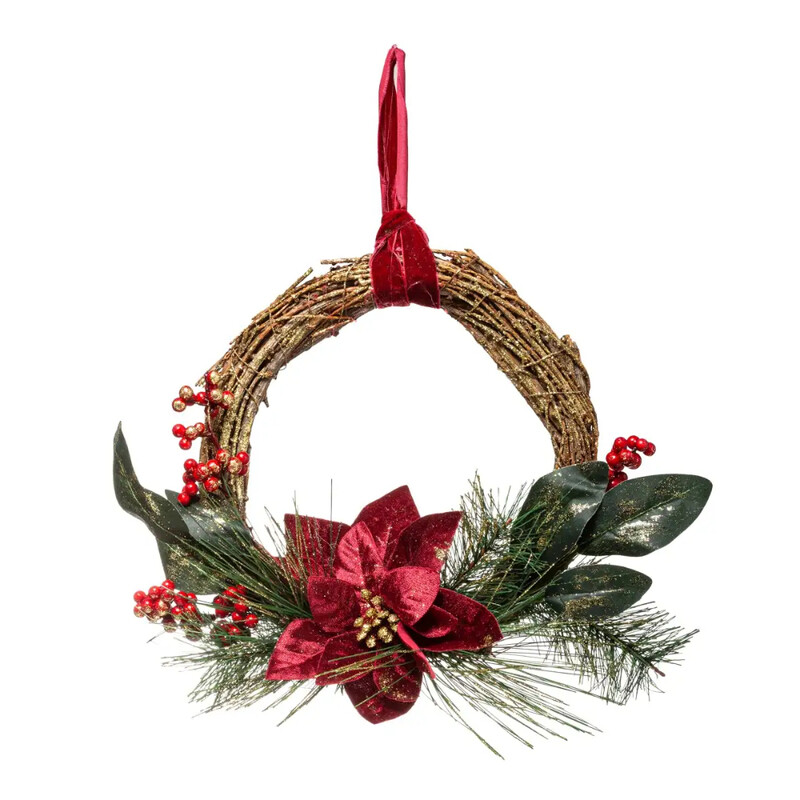 

Generic Christmas Atmosphera Poinsettia Wreath (38 cm)