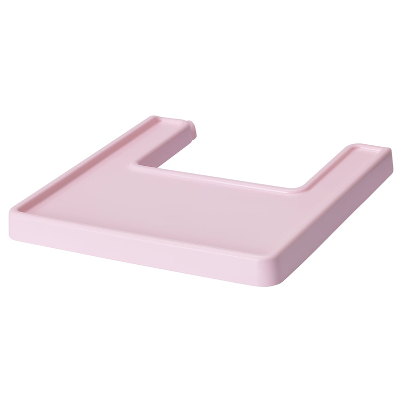 Highchair Tray Raised Edges Prevent Spills From Landing On The Floor Pink