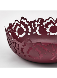 Decorative bowl, brown-red, 18 cm