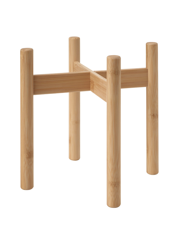 Plant stand, bamboo, 21 cm