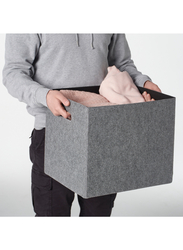 Box, grey, 33x38x33 cm