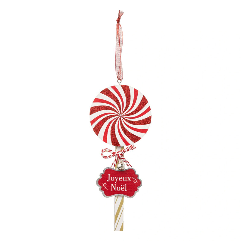 

Generic Christmas Atmosphera Striped Candy Tree Ornament (9 x 1 x 22 cm)