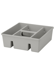 Insert with compartments, light grey, 30x30x11 cm