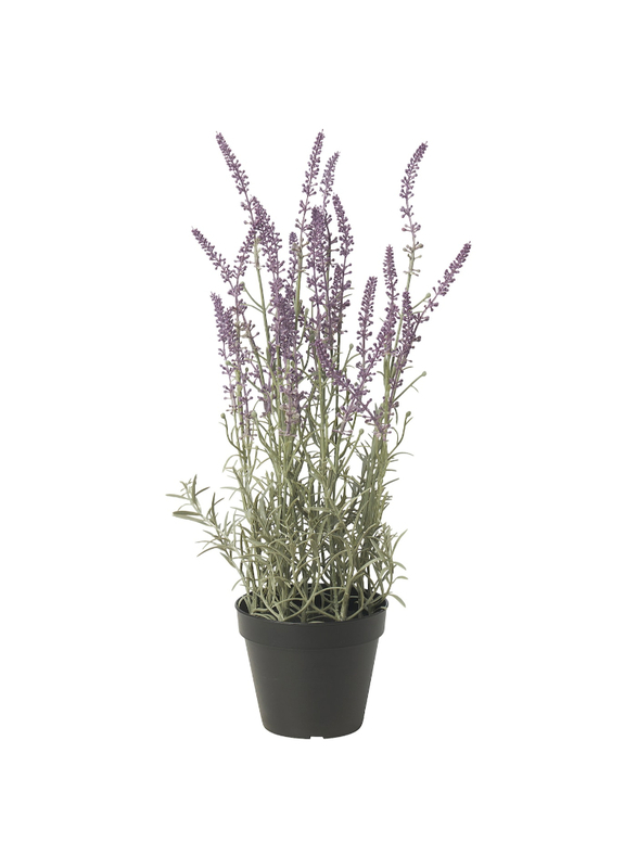 Artificial potted plant, in/outdoor/Lavender lilac, 12 cm