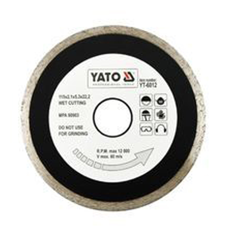 YATO Diamond Blade Continous Rim 230x2.7x22.2mm  YT-6015