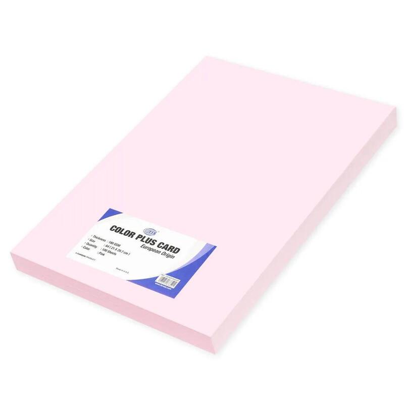 

Generic FIS Color Plus Card 180 GSM, Size A4 (21 x 29.7 cm) Pink -FSCHCP180A40PI