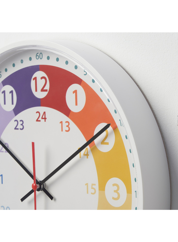 Wall clock, multicolour, 28 cm