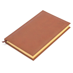 FIS Golden A5 Diary 2024 (Arabic/English) Brown - FSDI26AEG24BR