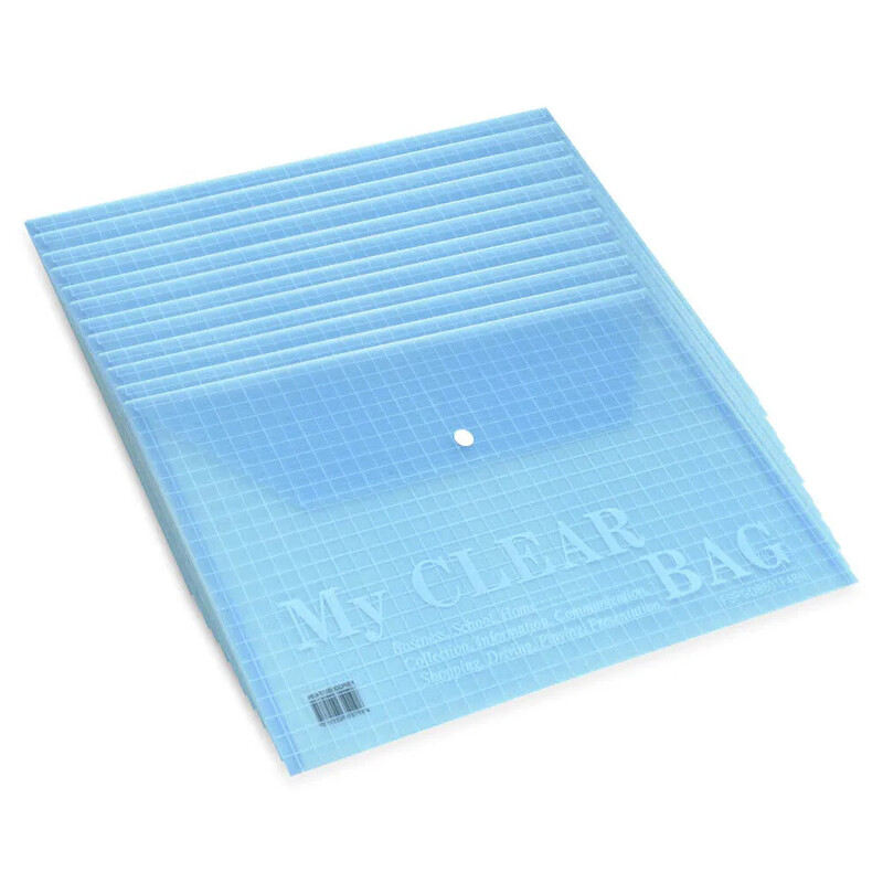 

Generic Pack of 12 Pieces My Clear Button Bag Blue
