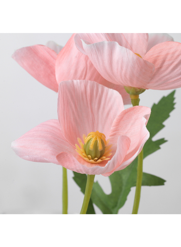 Artificial flower, in/outdoor/Poppy pink, 27 cm