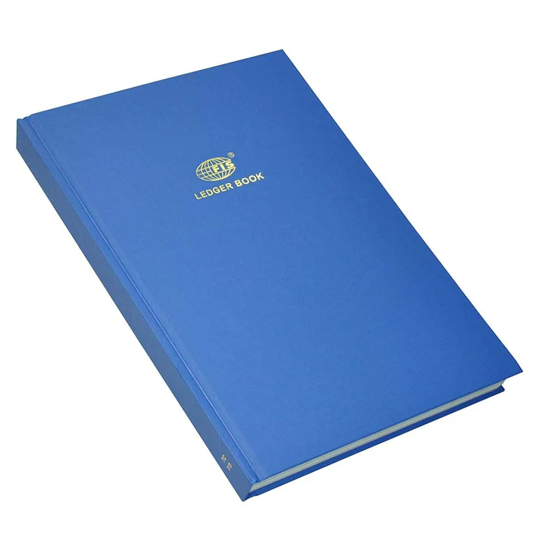 FIS Ledger Book, Azure Laid Ledger Paper, FS (210 x 330 mm) Size, 4 Quire - FSACLTC4Q73