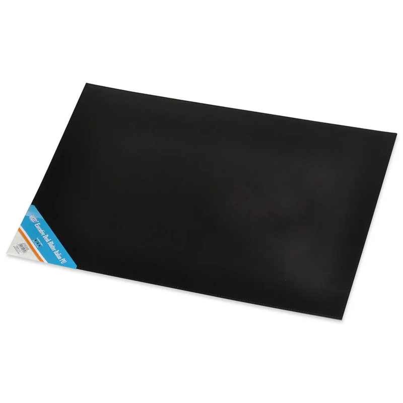 FIS Executive Italian PU Desk Blotter Soft, 43X57cm, Black - FSDESPUBK