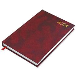 FIS A5 Diary 2024 Maroon (French) - FSDI29FR24MR