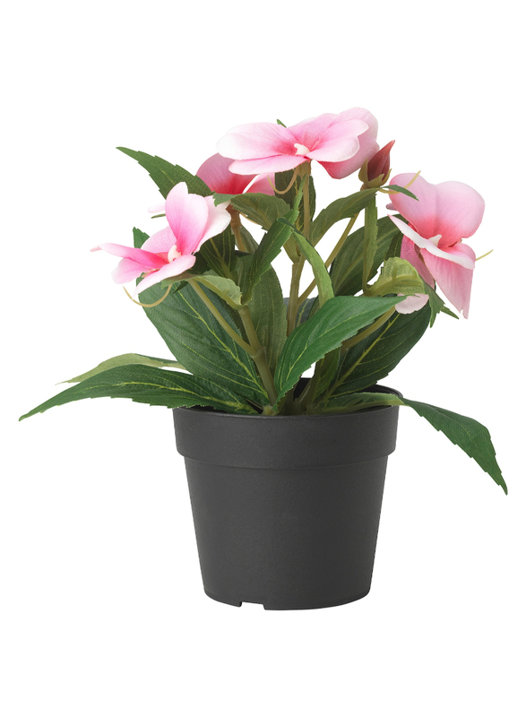 Artificial potted plant, in/outdoor/balsam  pink, 9 cm