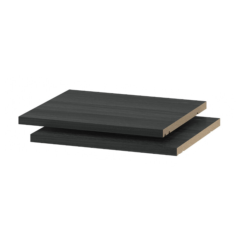 

Generic Shelf Wood Effect Black 40X37cm