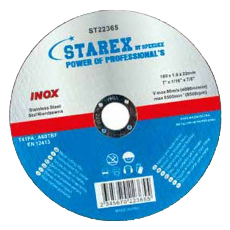 Starex Inox Cutting Disc 180x1.6x22mm ST22365