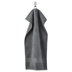 FREDRIKSJON Hand towel, dark grey, 40x70 cm