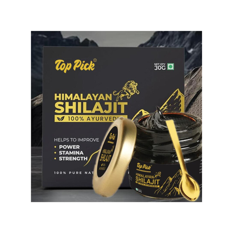 

Top Pick 100% Pure Himalayan Shilajit Resin - 30 Gms - Boost Strength - Improves Endurance