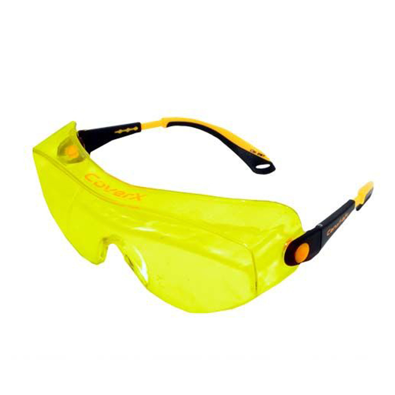 Safety Glasses CoverX, Black/Yellow Frame, Gray Lens - CanaSafe-20401