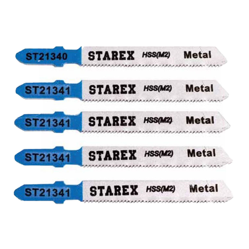 Starex Jigsaw Blade T118B HSS(M2) T-Shank 5pcs/set Blister Card