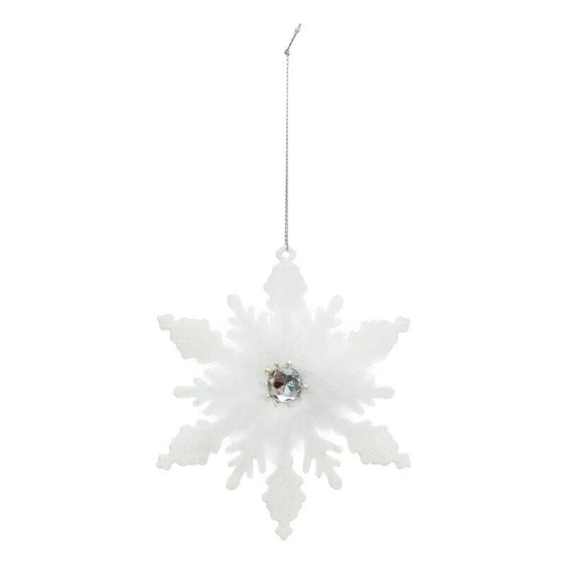 

Generic Christmas Atmosphera Polystyrene Snowflake Fur Tree Decor (15 cm, White)