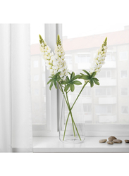 Artificial flower, Lupin/white, 74 cm