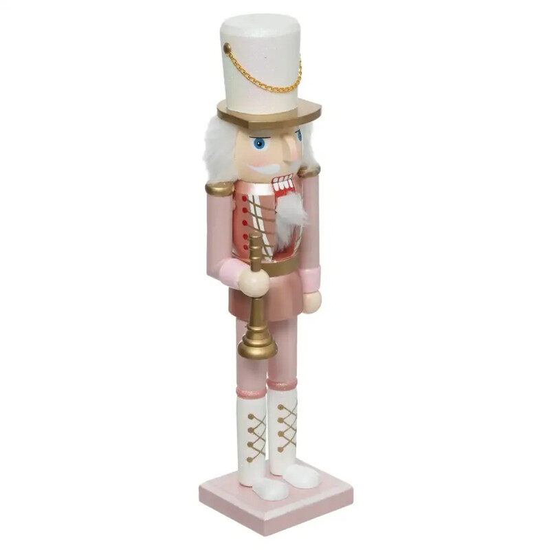 

Generic Christmas Atmosphera Pink Wood Nutcracker Decor (38 cm)