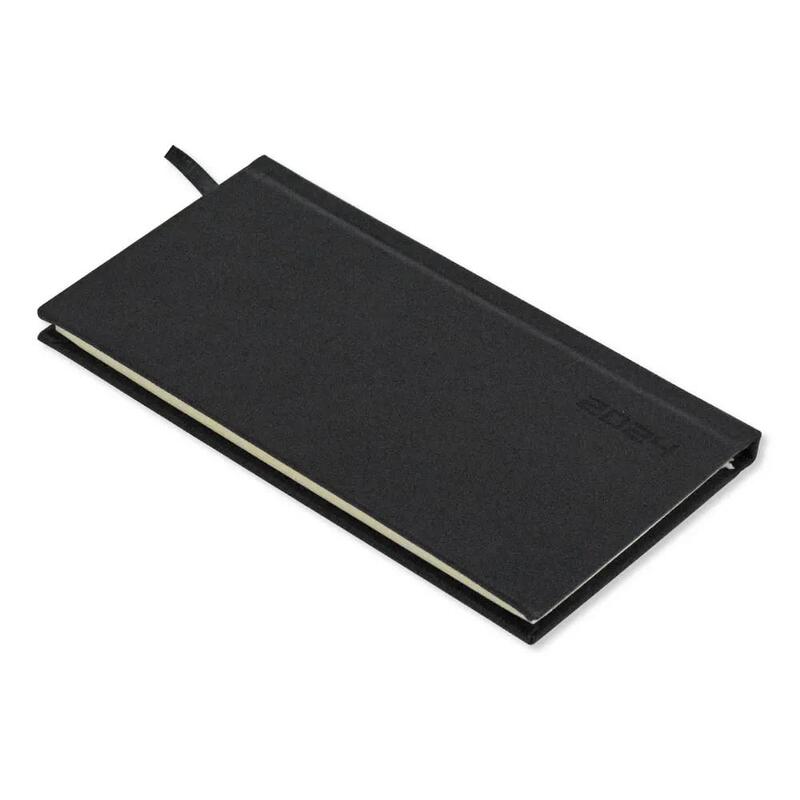 Fis 2024 Slim Diary,Italian Pu English, Hard Cover, Black -FSDI57E24BK