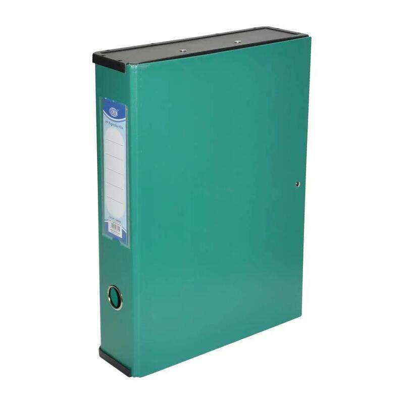 

Generic FIS Colored PP Rigid Box File Green Color with Black Plastic Sides, 210 x 330 mm - FSBFRIGIDPPGR