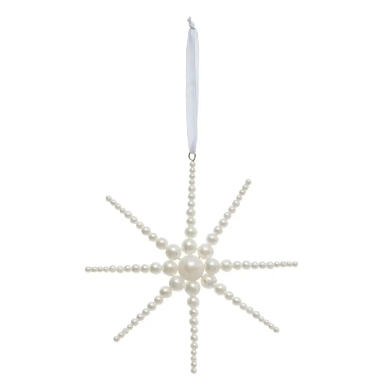 

Generic Christmas Atmosphera Polystyrene Pearl Star Tree Decor (12.5 x 1.5 x 13 cm)